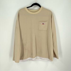 Manfinity Hypemode Men Pocket Letter Patched Combo Long Sleeve Tee size XL